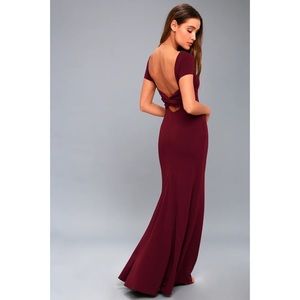Lulus cap sleeve maxi dress